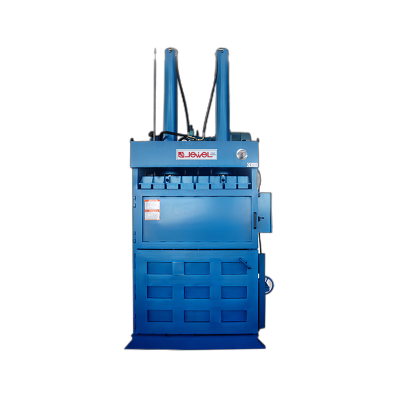 Kraftig lodret ballepresser